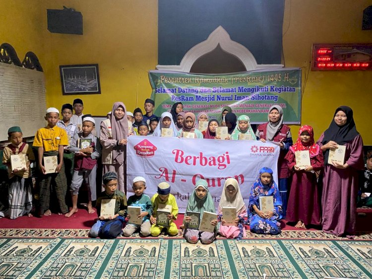 PPPA Daarul Qur'an Medan mendistribusikan 30 Mushaf Al-Qur'an di Kabupaten Samosir