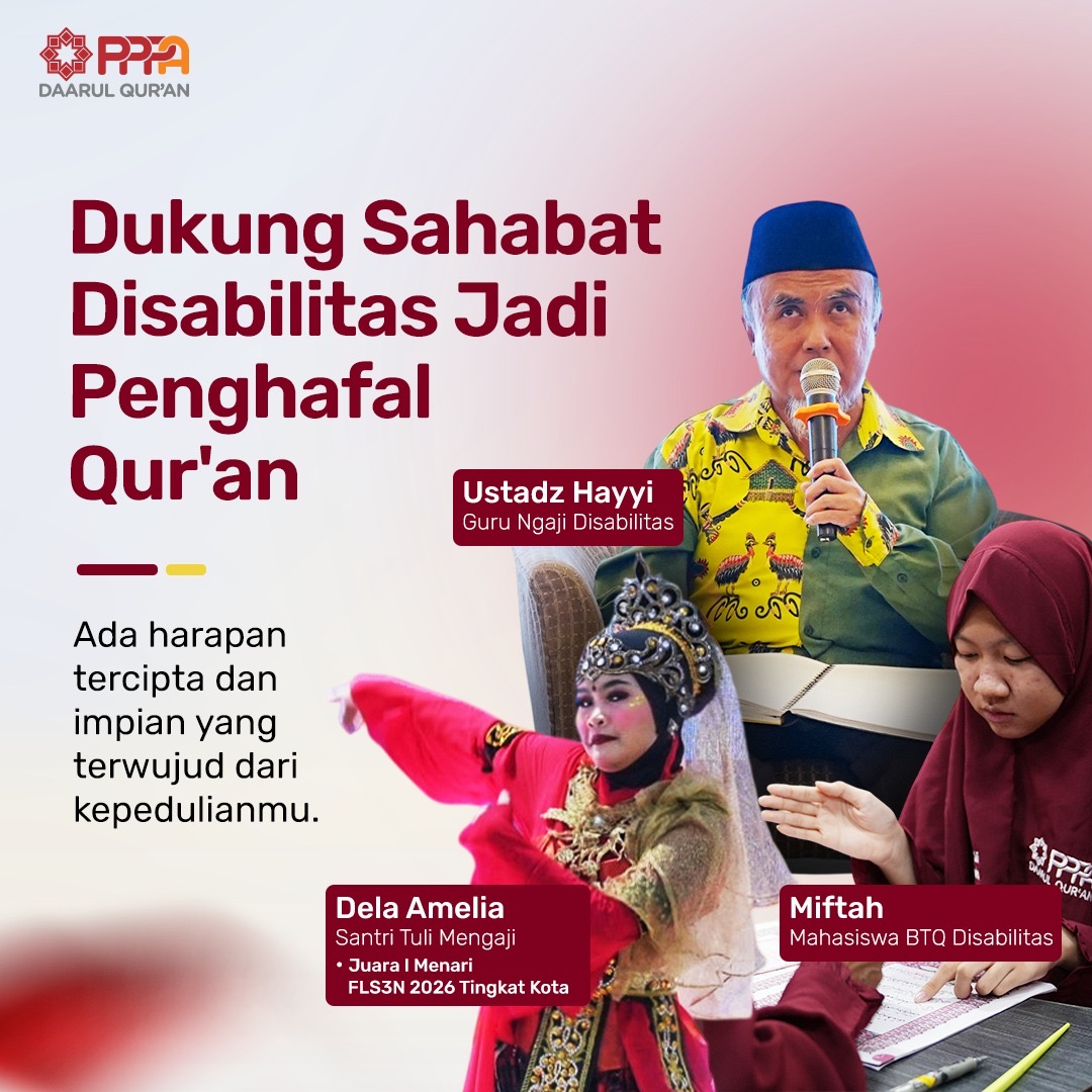 Bantu Santri Disabilitas Jadi Penghafal Qur'an
