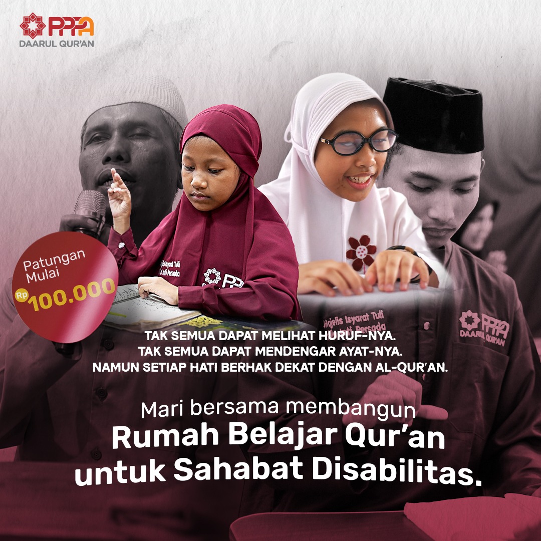 Bersama Wujudkan Rumah Belajar Qur’an untuk Sahabat Disabilitas